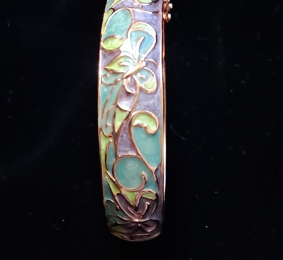 Thomas Kinkade "Serenity" Engraved Copper Wellness Bracelet - Picture 2 of 9
